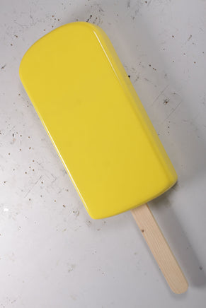 Hanging Yellow Ice Cream Popsicle Over Sized Statue - LM Treasures 