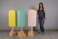 Yellow Ice Cream Popsicle Over Sized Statue - LM Treasures 