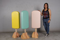 Strawberry Ice Cream Popsicle Over Sized Statue - LM Treasures 