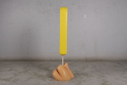 Yellow Ice Cream Popsicle Over Sized Statue - LM Treasures 