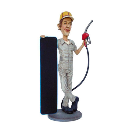 Gasoline Man Menu Life Size Statue - LM Treasures 