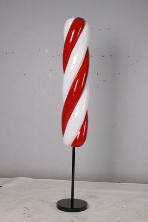 Twist Red and White Popsicle Candy Over Sized Statue - LM Treasures 