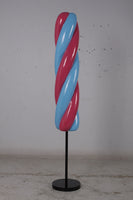 Twist Blue and Pink Popsicle Over Sized Statue - LM Treasures 