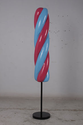 Twist Blue and Pink Popsicle Candy Over Sized Statue - LM Treasures 