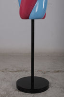 Twist Blue and Pink Popsicle Candy Over Sized Statue - LM Treasures 