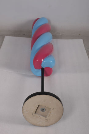 Twist Blue and Pink Popsicle Over Sized Statue - LM Treasures 