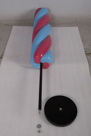 Twist Blue and Pink Popsicle Candy Over Sized Statue - LM Treasures 