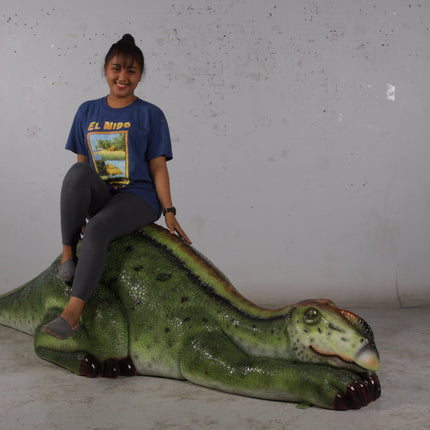 Muttaburrasaurus Dinosaur Sleeping Life Size Statue - LM Treasures 
