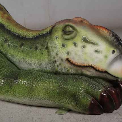Muttaburrasaurus Dinosaur Sleeping Life Size Statue - LM Treasures 