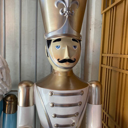 Gold Toy Soldier Drummer Life Size Christmas Statue - LM Treasures 