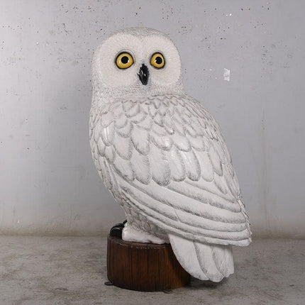 Snow Owl Over Sized Statue - LM Treasures 