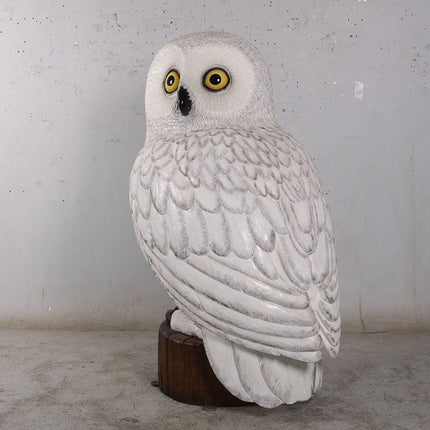 Snow Owl Over Sized Statue - LM Treasures 