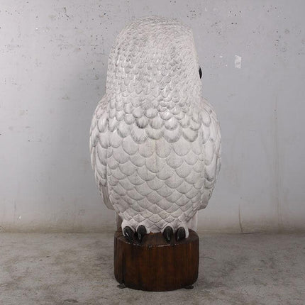 Snow Owl Over Sized Statue - LM Treasures 