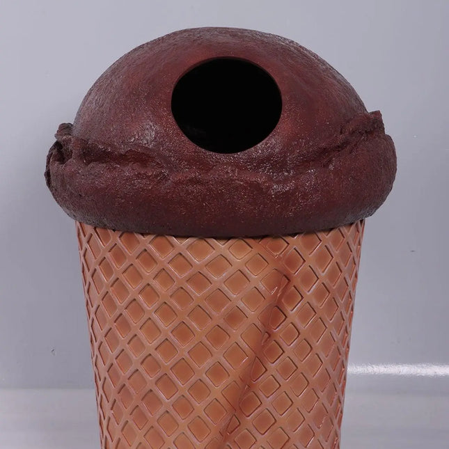 Chocolate Ice Cream Trash Can Over Sized Statue LM Treasures - H