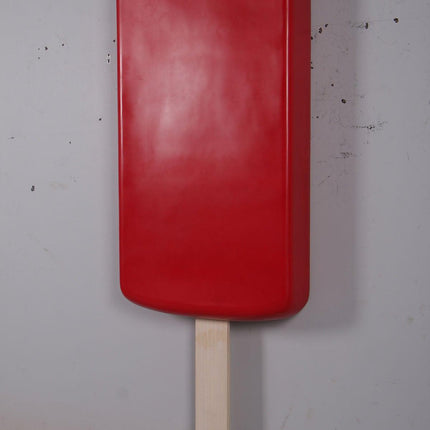 Large Hanging Strawberry Ice Cream Popsicle Over Sized Statue - LM Treasures 
