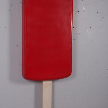 Large Hanging Strawberry Ice Cream Popsicle Over Sized Statue - LM Treasures 