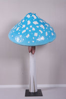 Blue Mushroom Parasol Over Sized Statue - LM Treasures 