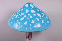 Blue Mushroom Parasol Over Sized Statue - LM Treasures 