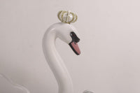 Small Swan Sleigh Statue - LM Treasures 