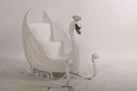 Small Swan Sleigh Statue - LM Treasures 