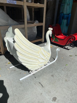 Small Swan Sleigh Statue - LM Treasures 