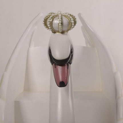 Small Swan Sleigh Statue - LM Treasures 
