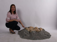Dinosaur Egg Nest Life Size Statue - LM Treasures 