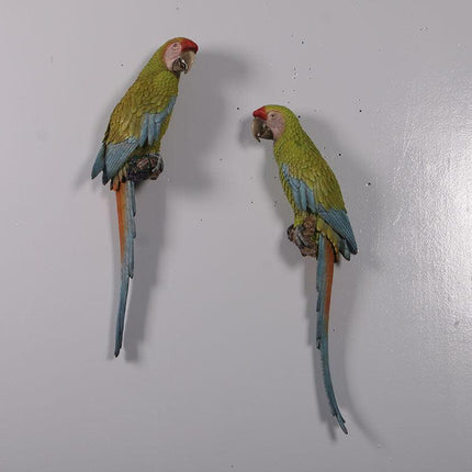 Macaw Buffon Lover Parrots Life Size Statue - LM Treasures 