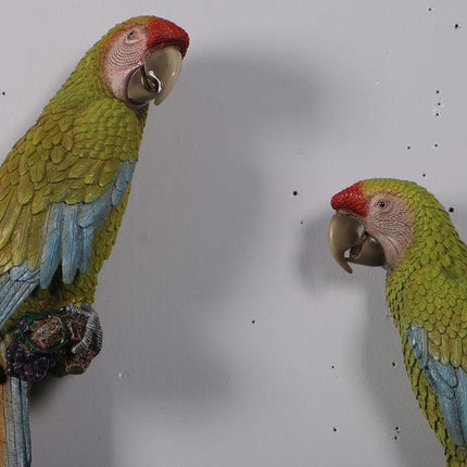 Macaw Buffon Lover Parrots Life Size Statue - LM Treasures 