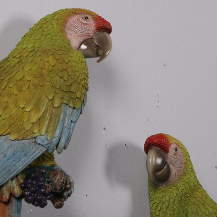 Macaw Buffon Lover Parrots Life Size Statue - LM Treasures 