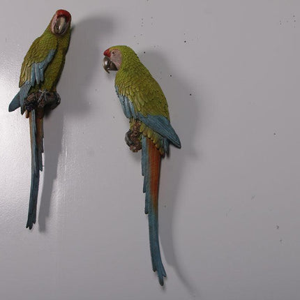 Macaw Buffon Lover Parrots Life Size Statue - LM Treasures 