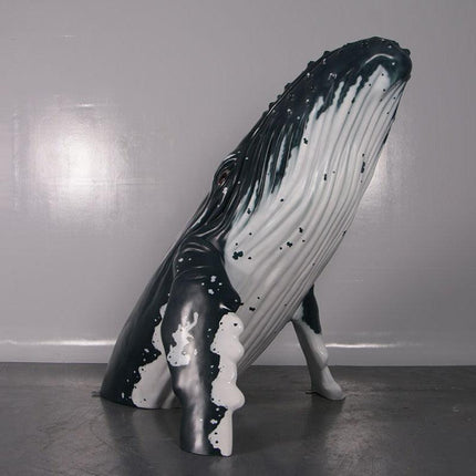 Breaching Humpback Whale Life Size Statue - LM Treasures 