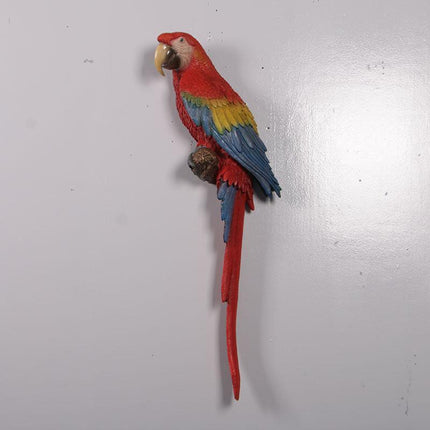 Scarlet Macaw Parrot Life Size Statue - LM Treasures 