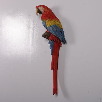Scarlet Macaw Parrot Life Size Statue - LM Treasures 