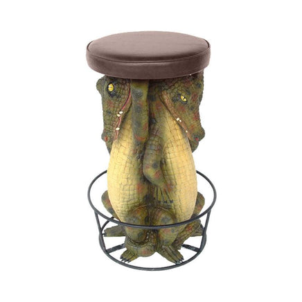 Crocodile Barstool Over Sized Statue - LM Treasures 