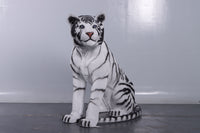 Sitting Siberian Tiger Life Size Statue - LM Treasures 