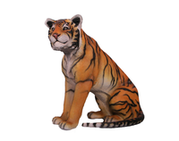 Sitting Sumatran Tiger Life Size Statue - LM Treasures 