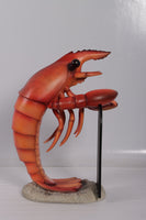 Lobster With Menu Over Size Statue - LM Treasures 