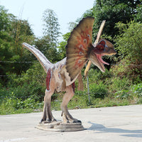 Dilophosaurus Dinosaur Gel Coat Life Size Statue - LM Treasures 