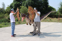 Dilophosaurus Dinosaur Gel Coat Life Size Statue - LM Treasures Life Size Statues & Prop Rental