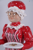 Miss Santa Claus Christmas Life Size Statue - LM Treasures Life Size Statues & Prop Rental