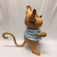 Mouse In Blue Over Sized Statue - LM Treasures 