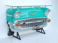 Turquoise Chevy Bar Life Size Statue - LM Treasures 