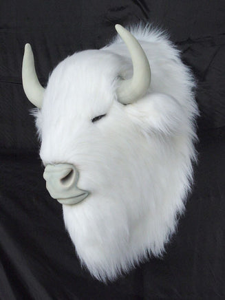 White Buffalo Head Life Size Statue - LM Treasures Life Size Statues & Prop Rental