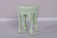 Mint Green Melting Side Table Dripping Statue - LM Treasures 