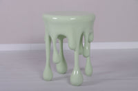 Mint Green Melting Side Table Dripping Statue - LM Treasures 