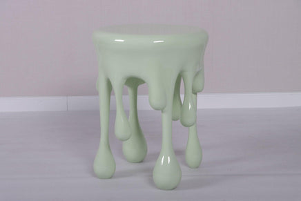 Mint Green Melting Side Table Dripping Statue - LM Treasures 