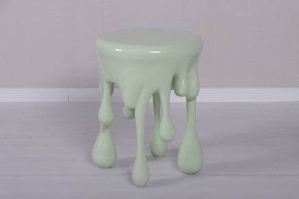 Mint Green Melting Side Table Dripping Statue - LM Treasures 