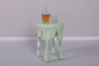 Mint Green Melting Side Table Dripping Statue - LM Treasures 