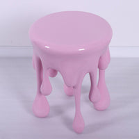 Pink Melting Side Table Dripping Statue - LM Treasures 